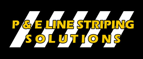 P & E Line Striping Solutions Logo