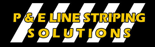 P & E Line Striping Solutions Logo
